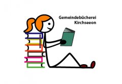 Logo Bücherei mit Text