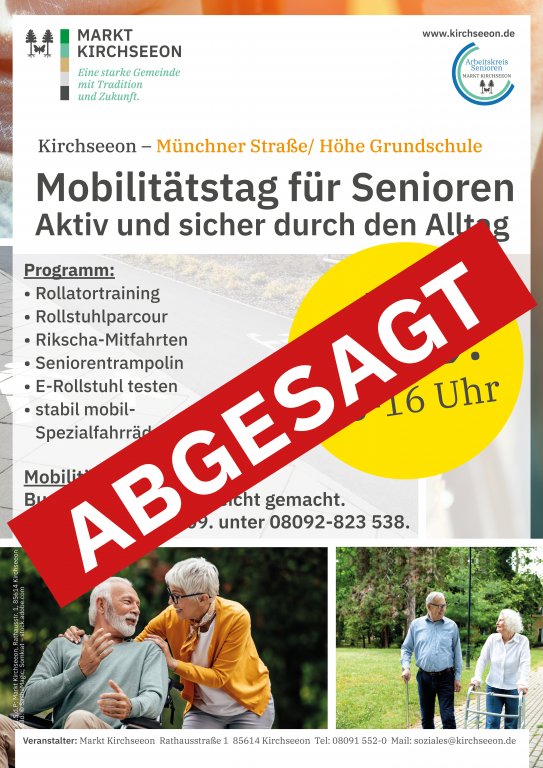 Mobilitätstag Absage