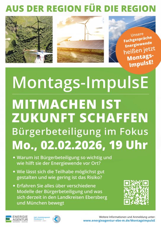 Plakat MontagsImpulsE Bürgerbeteiligung
