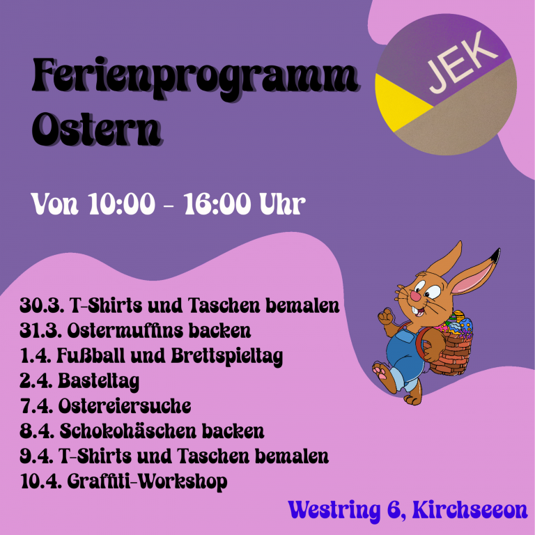 Ferienprogramm JEK Ostern 2026