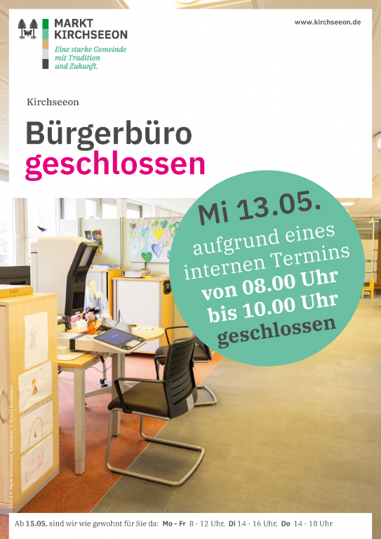 BB 13.05. 10 - 12 Uhr geöffnet